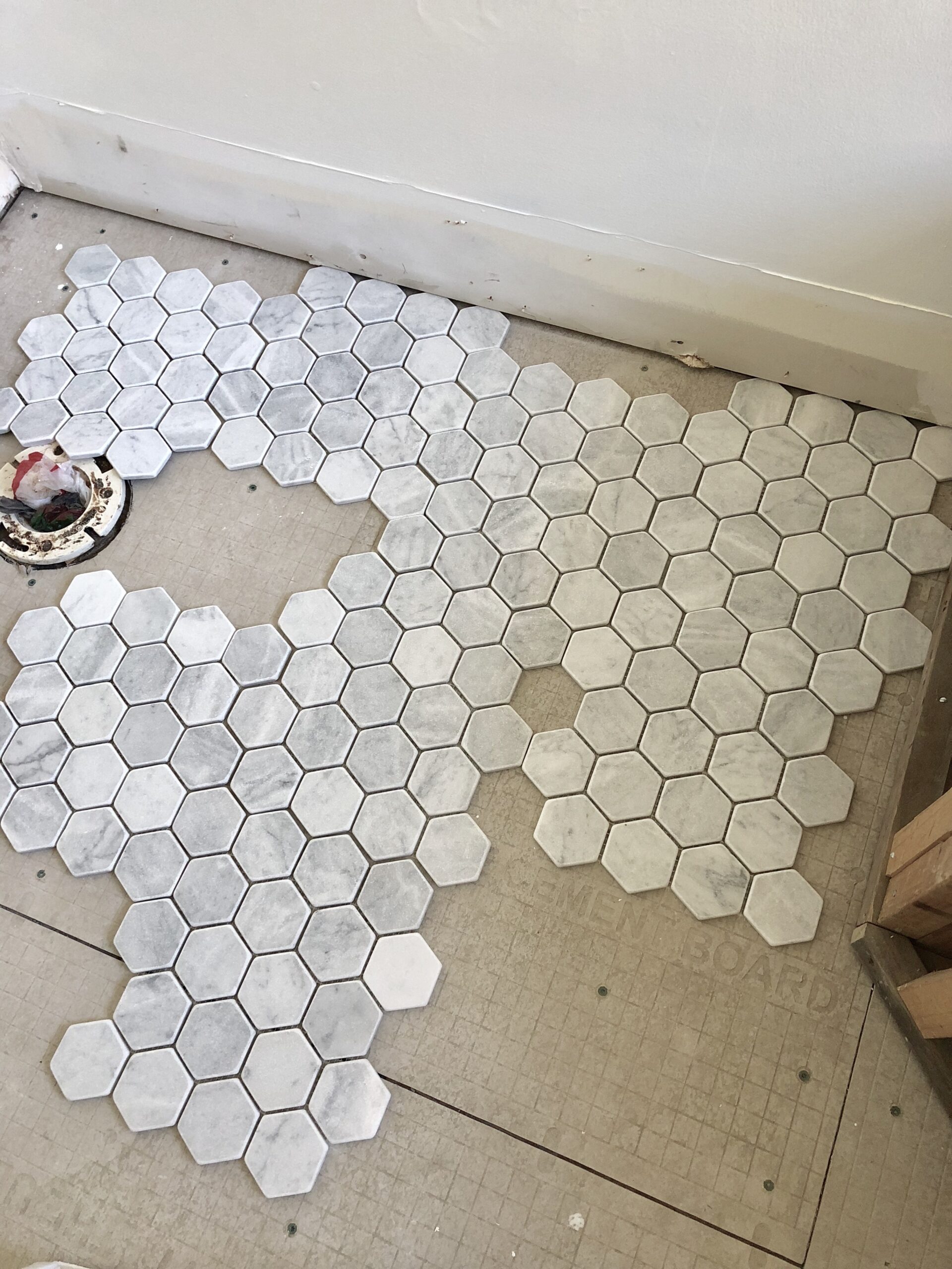 One Room Challenge - Master Bathroom Progress - Cribbs Style