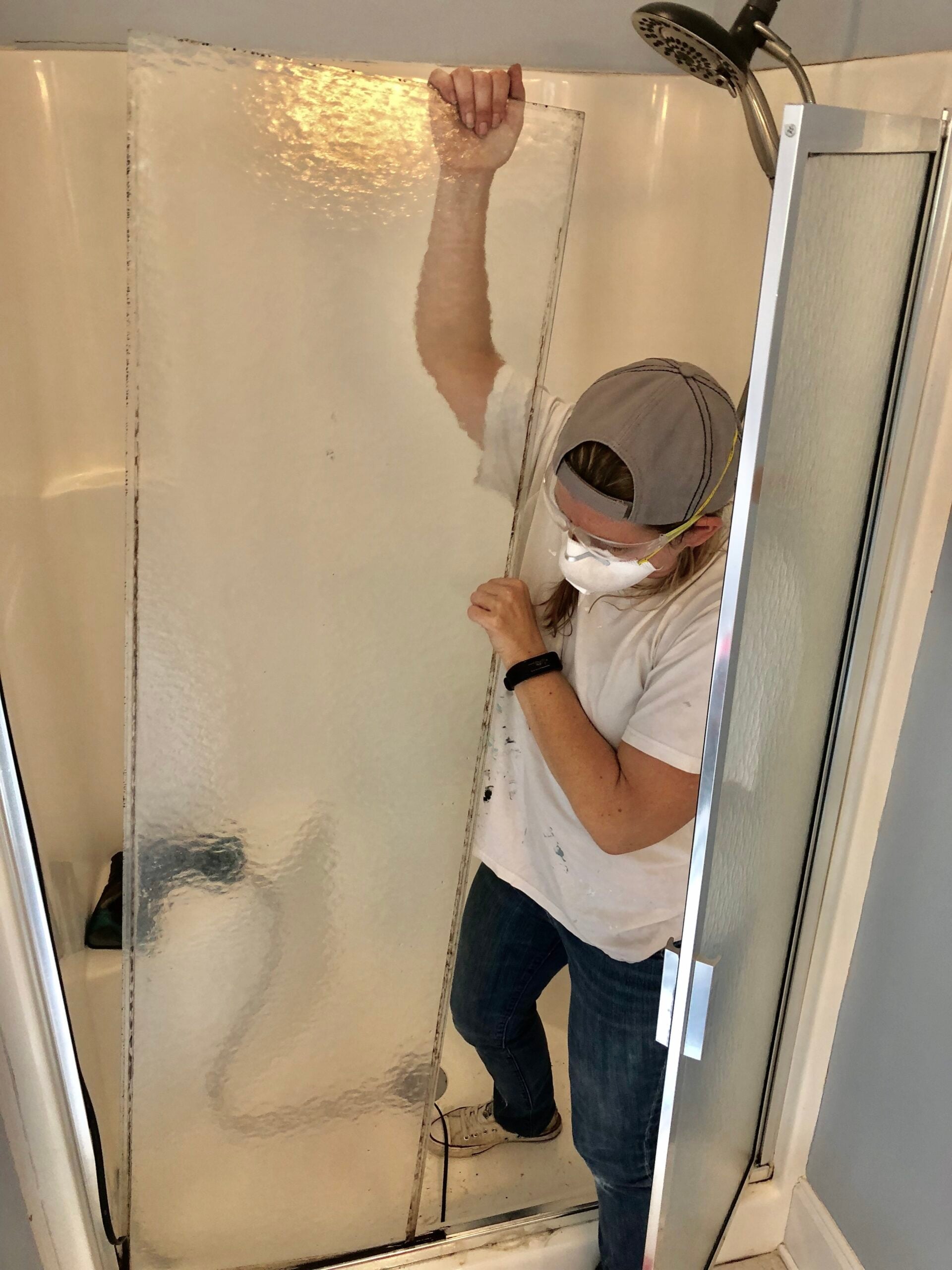 One Room Challenge- Master Bathroom Demo - Cribbs Style