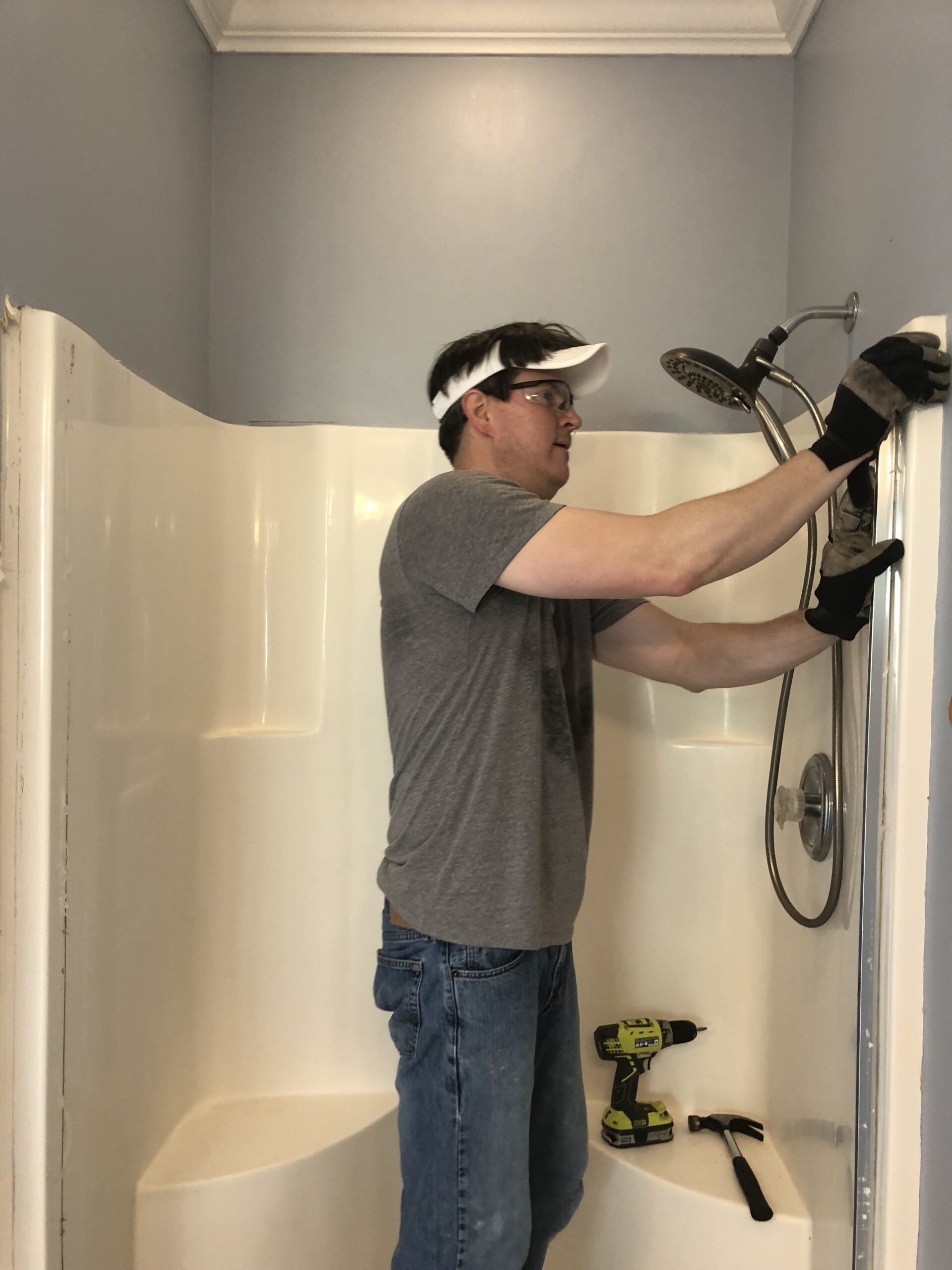 One Room Challenge- Master Bathroom Demo - Cribbs Style