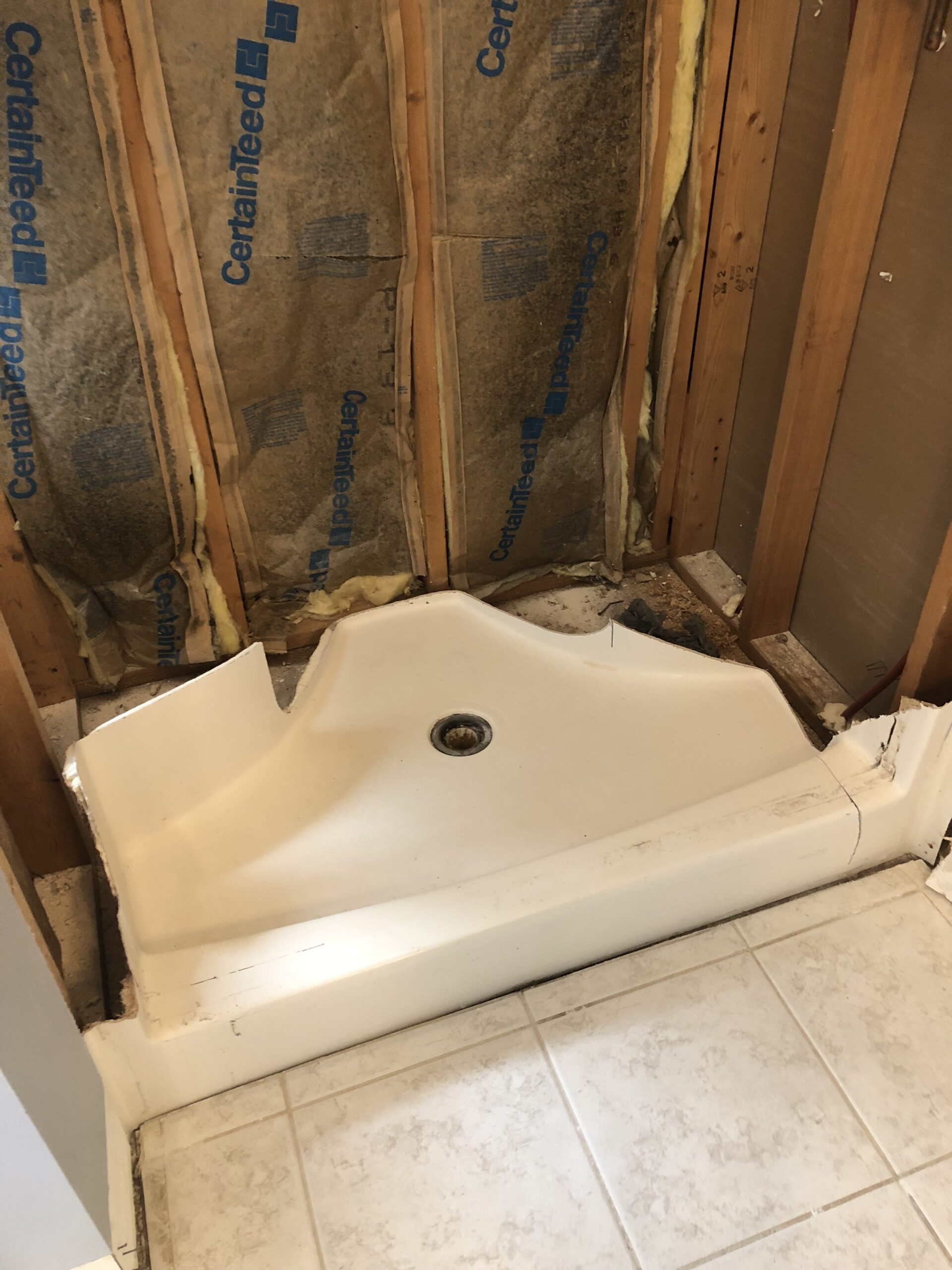 One Room Challenge- Master Bathroom Demo - Cribbs Style