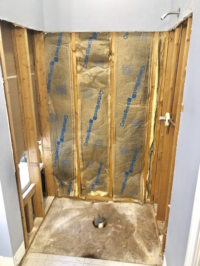 One Room Challenge- Master Bathroom Demo - Cribbs Style