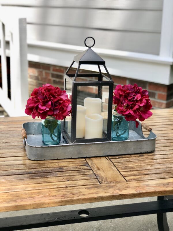 Easy DIY to give a rustic touch to a dying teak outdoor table Cribbs