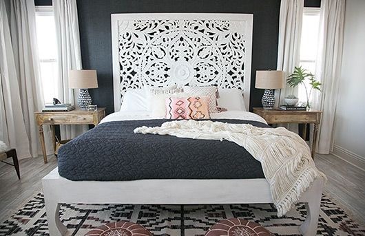 Faux Hand Carved Wood Inspired, Faux Wood Carved Headboard