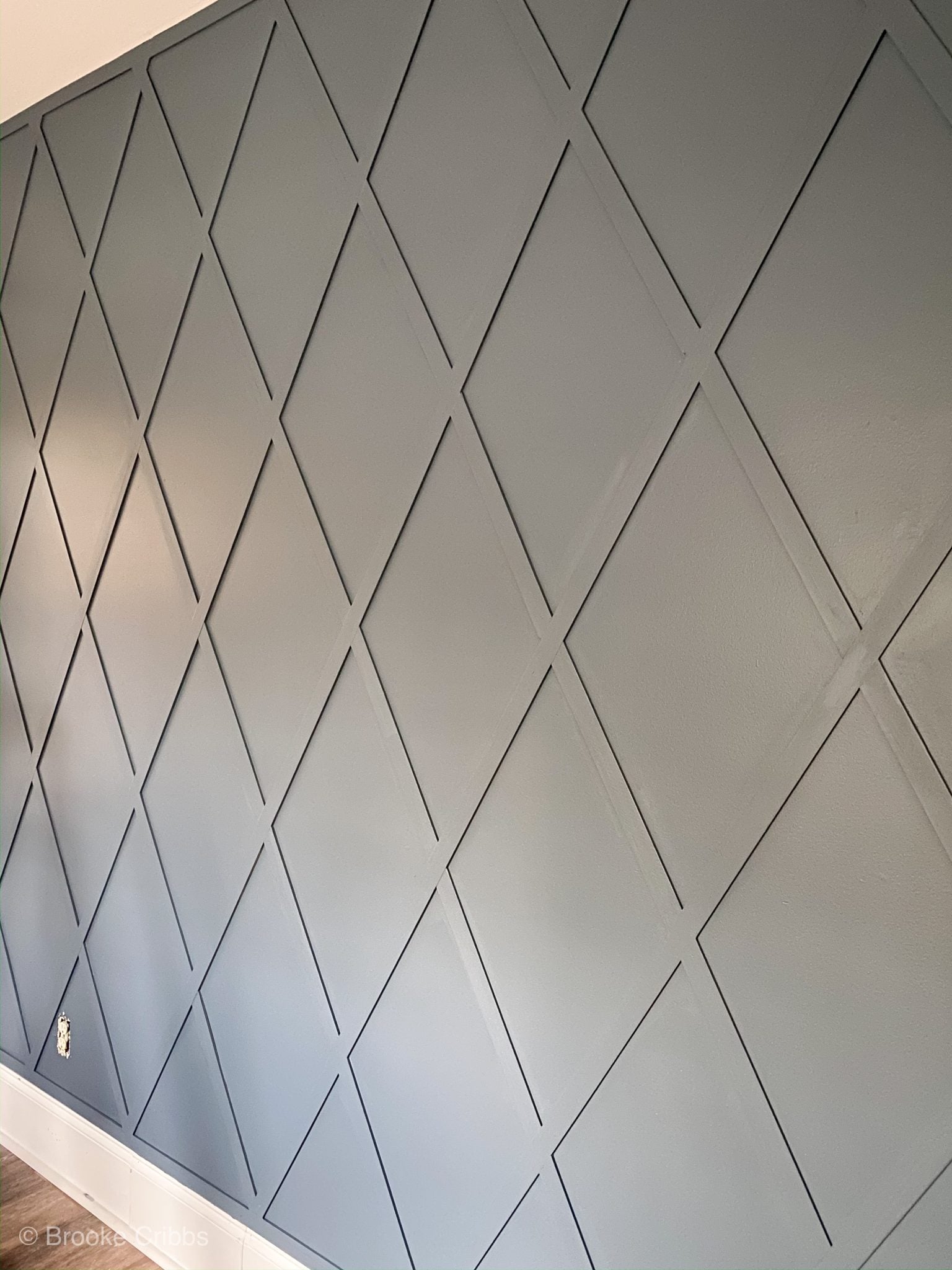 Illustration of Wooden Accent Wall Trellis