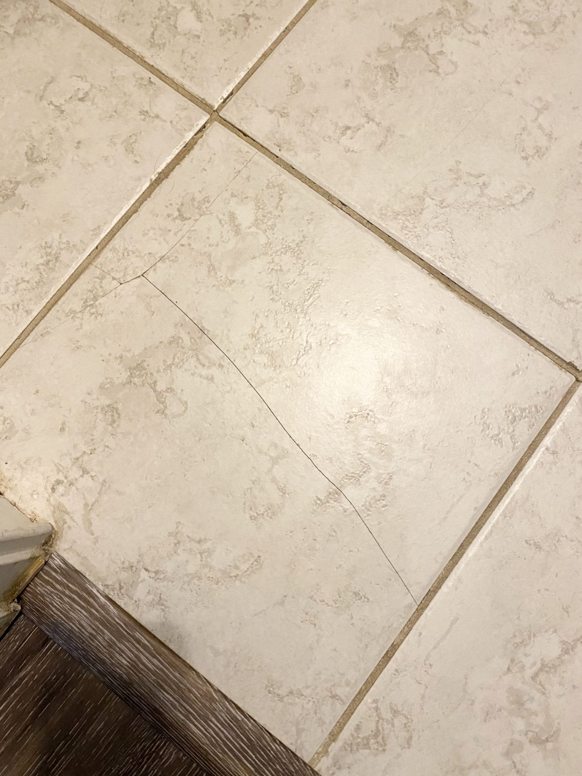 How to fix a cracked tile. Cribbs Style