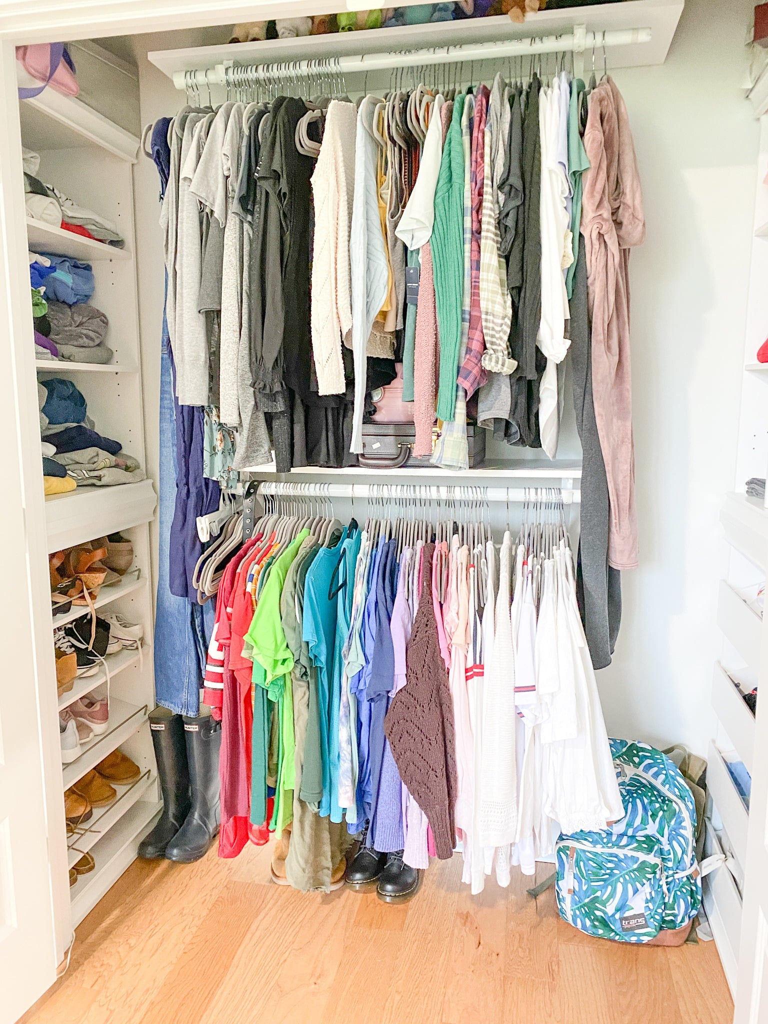 Easy and inexpensive built in closet organization system - Cribbs Style