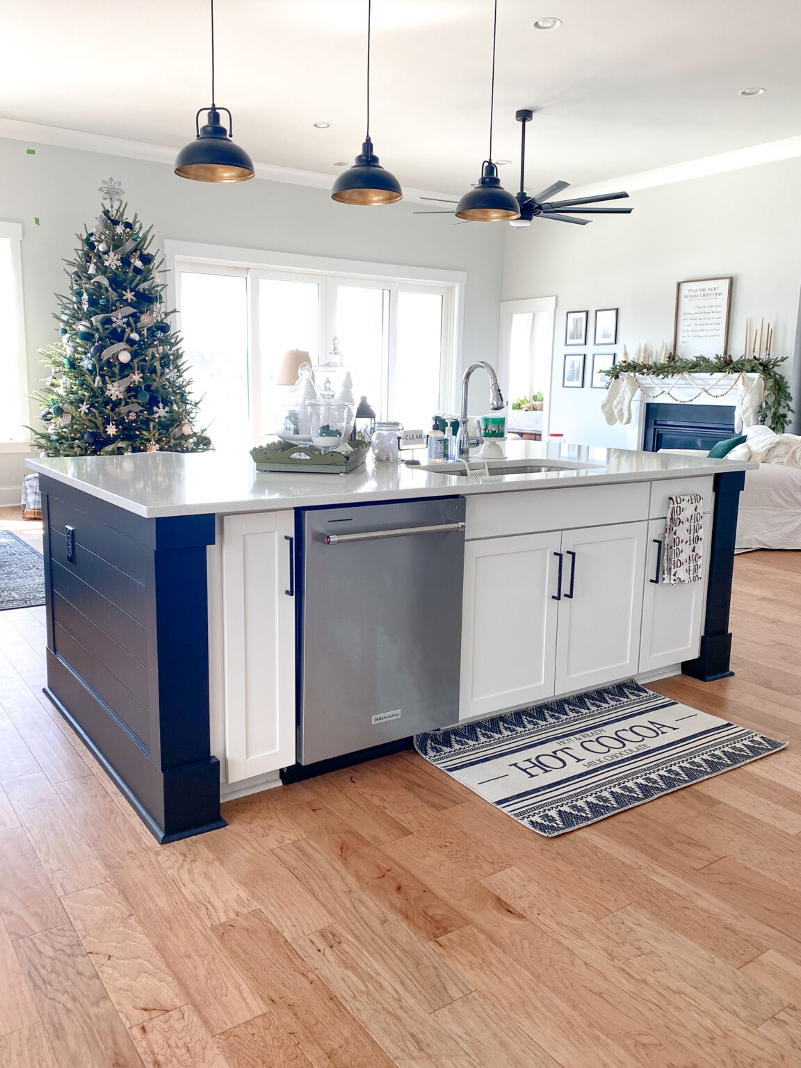 I am in LOVE with the color I picked for our shiplap kitchen island