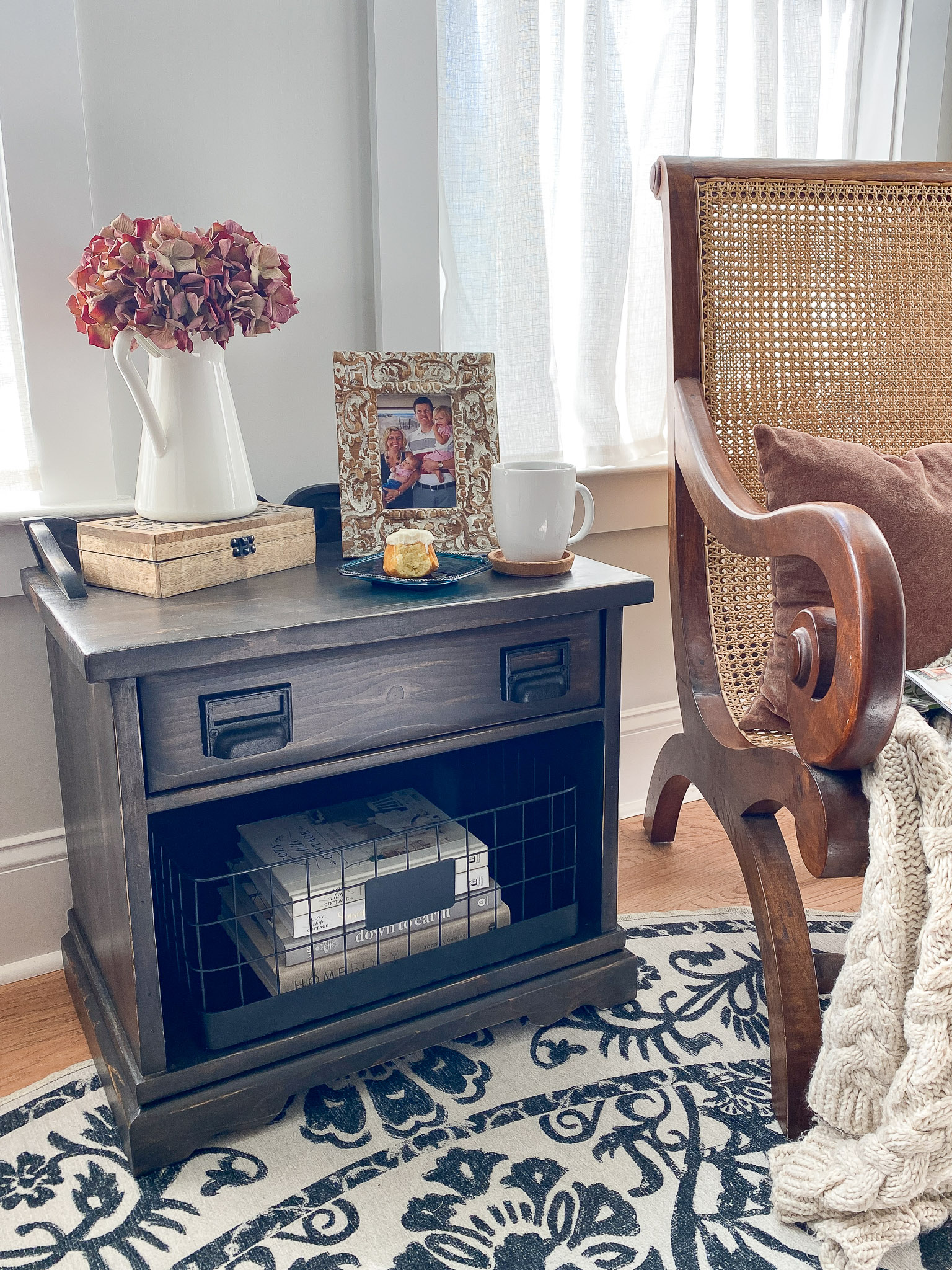 Compact Furniture With Black Stain For Small Rooms
