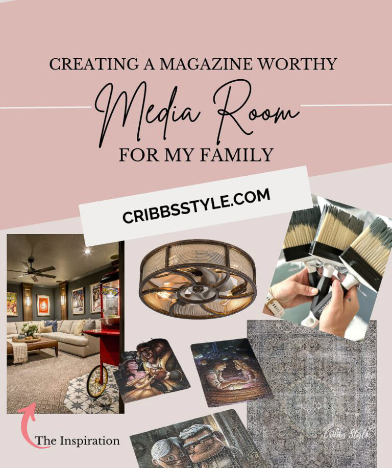 Creating a magazine worthy media room for my family